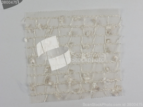 Image of White fabric sample