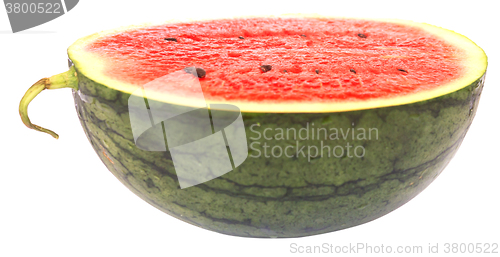 Image of ripe watermelon on white