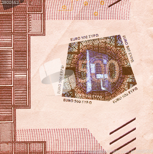 Image of  Euro note vintage