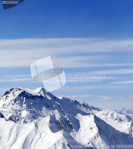 Image of Winter mountains in nice day