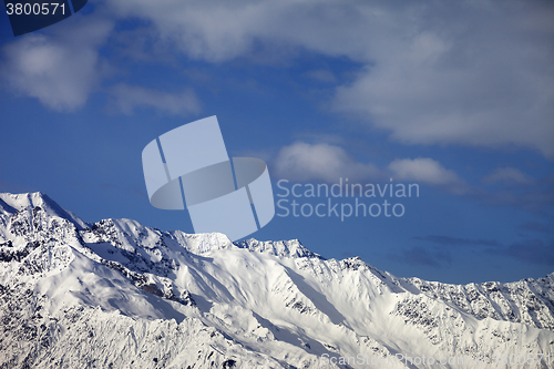 Image of Winter mountains at nice sunny day