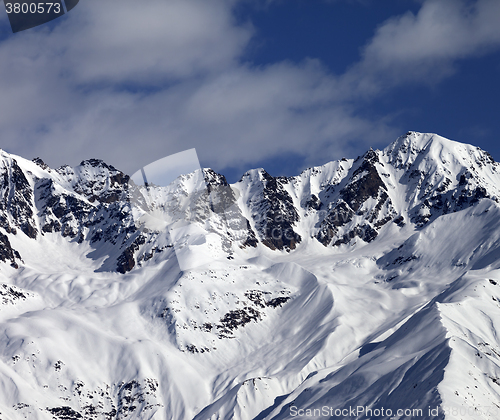 Image of Winter mountains at nice sunny day