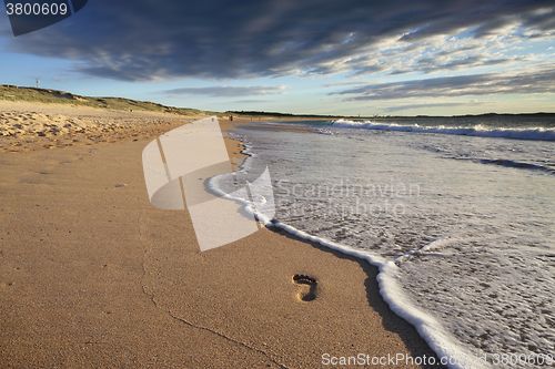 Image of Footsteps in the sand