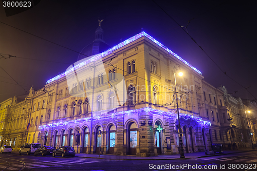 Image of Ornate buildings at advent time