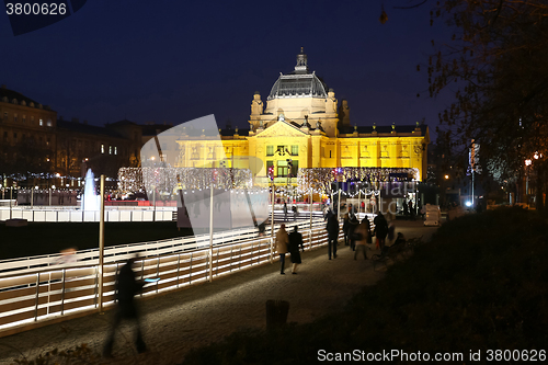 Image of Ice skating rink in Zagreb city