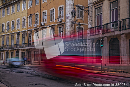 Image of Long exposure shot. Travel and city life