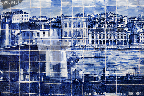 Image of Vintage tiles from Lisbon, Portugal.