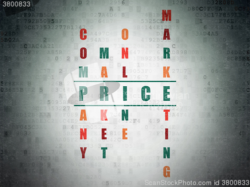 Image of Advertising concept: Price in Crossword Puzzle