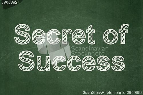 Image of Business concept: Secret of Success on chalkboard background
