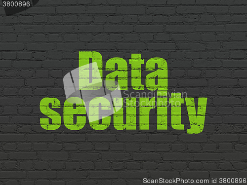 Image of Security concept: Data Security on wall background