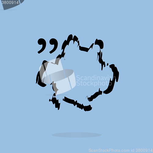 Image of Vector Quotation Mark Speech Bubble. vector quote sign icon