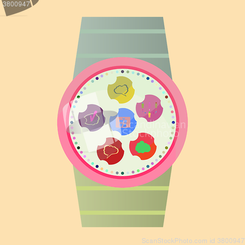 Image of Vector Popular Smart Watch Icons
