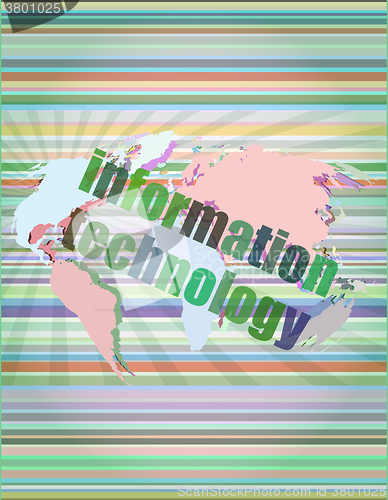 Image of digital information technology concept background vector illustration