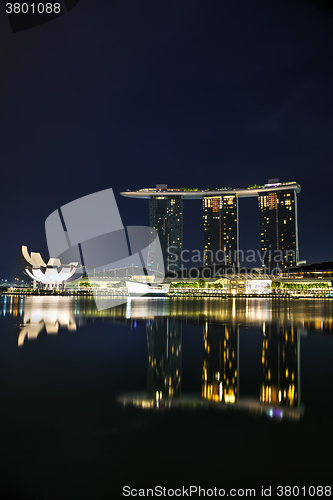 Image of Overview of Singapore with Marina Bay Sands