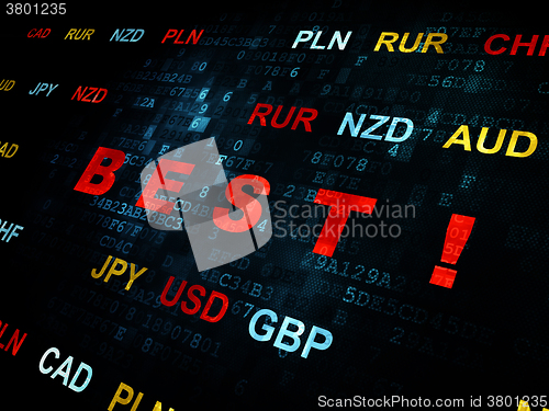 Image of Business concept: Best! on Digital background