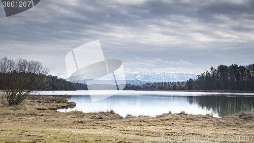 Image of Osterseen winter scenery