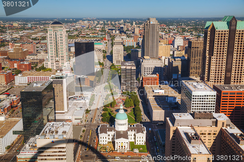 Image of Downtown St Louis, MO with the Old Courthouse