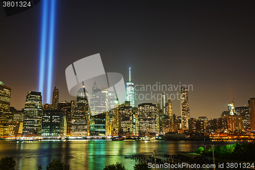 Image of New York City cityscape in the night