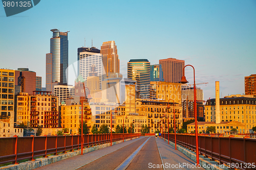 Image of Downtown Minneapolis, Minnesota in the morning