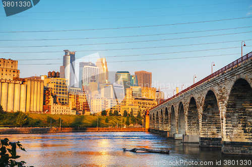 Image of Downtown Minneapolis, Minnesota in the morning