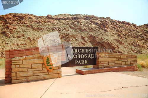 Image of Entrance to the Arches National Park