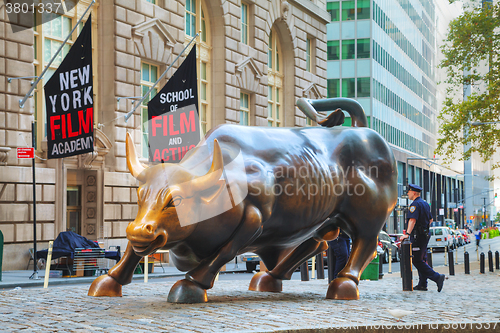 Image of Charging Bull sculpture in New York City