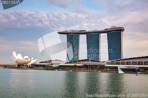 Image of Overview of Singapore with Marina Bay Sands