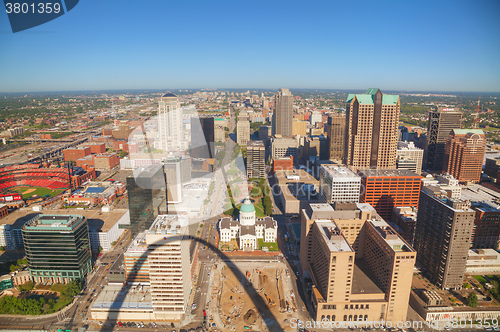 Image of Downtown St Louis, MO with the Old Courthouse