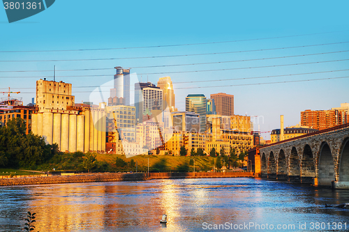 Image of Downtown Minneapolis, Minnesota in the morning