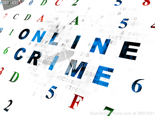 Image of Privacy concept: Online Crime on Digital background