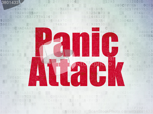 Image of Health concept: Panic Attack on Digital Paper background