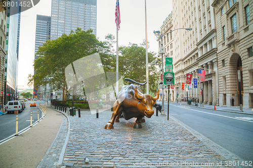 Image of Charging Bull sculpture in New York City