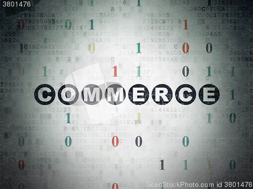 Image of Finance concept: Commerce on Digital Paper background