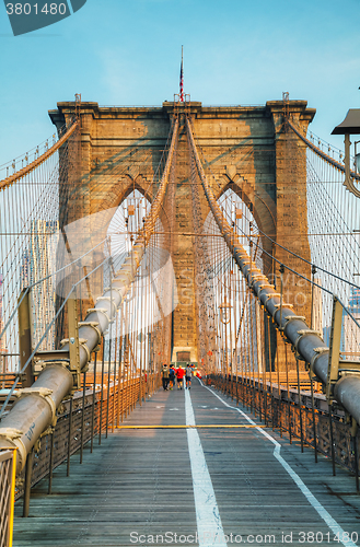 Image of Brooklyn bridge in New York City