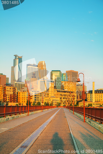 Image of Downtown Minneapolis, Minnesota in the morning