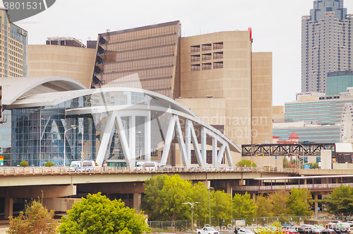 Image of Philips Arena and CNN Center in Atlanta, GA