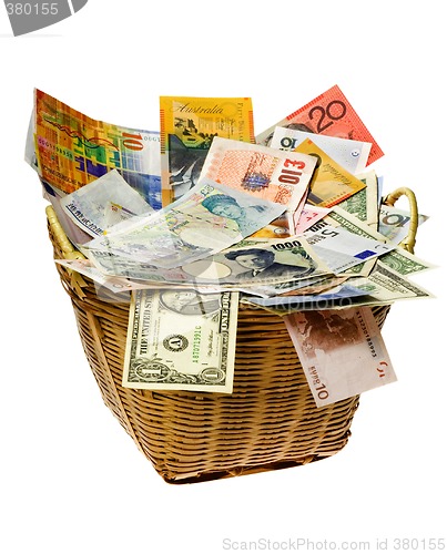 Image of Basket of world currencies

