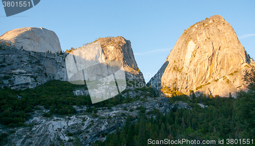 Image of Sunset in Yosemite park