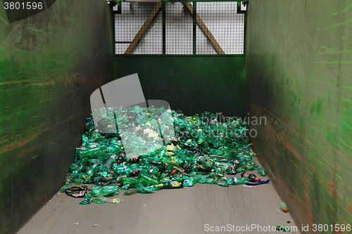 Image of plastic pet bottle garbage