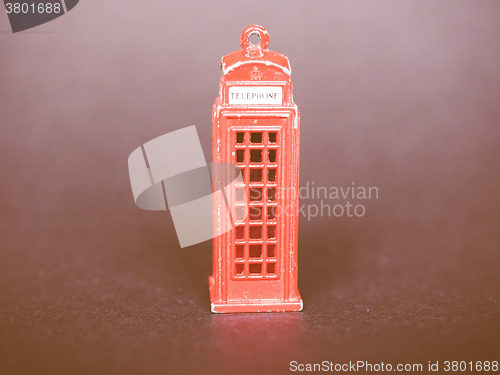 Image of  London telephone box vintage