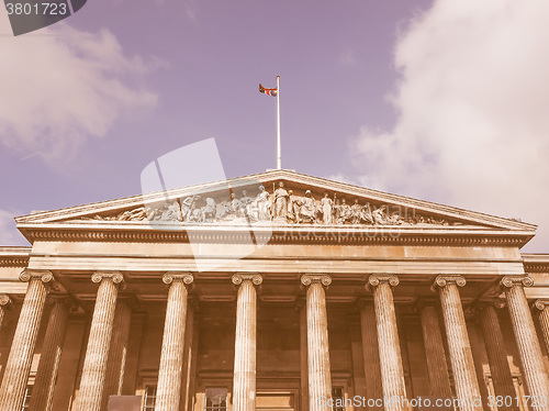 Image of British Museum in London vintage