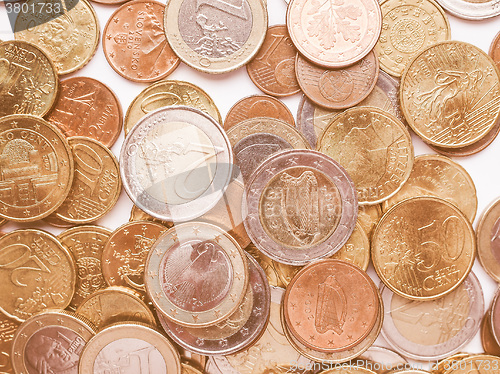 Image of  Euro coins vintage