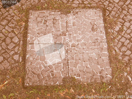 Image of  Manhole detail vintage