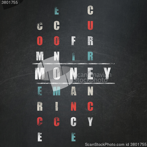 Image of Money concept: Money in Crossword Puzzle