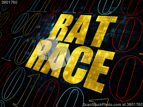 Image of Business concept: Rat Race on Digital background