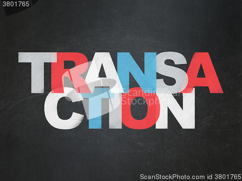 Image of Banking concept: Transaction on School Board background