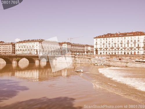 Image of Piazza Vittorio, Turin vintage