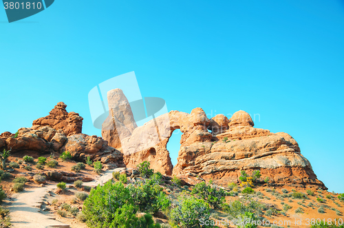Image of The Turret Arch at the Arches National Park