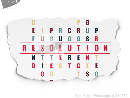 Image of Law concept: Resolution in Crossword Puzzle