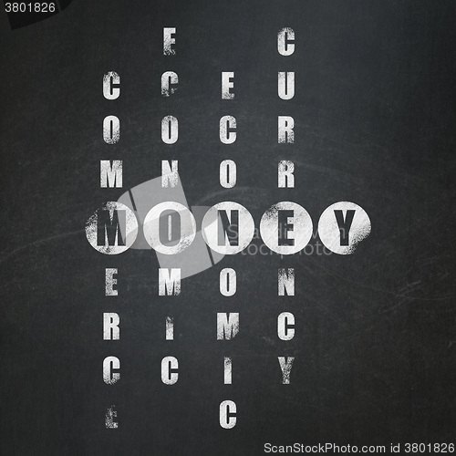 Image of Banking concept: Money in Crossword Puzzle